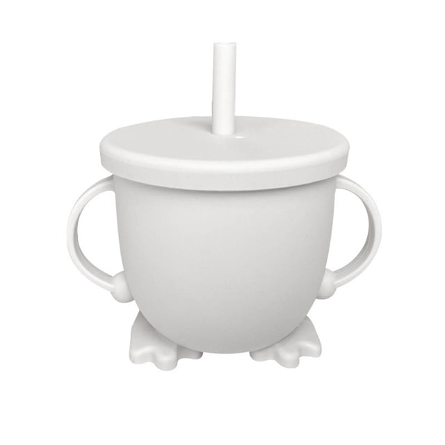 TIELUTT 2025 Double Ear Antidrop Silicone Snack Straw Cup 1Pc Portable Sippy Cup for Food Grade Leak Drinking Cup and Coffee Mugs Set Wide Mug Mugs Bulk for Kids Coffee Mugs with Saucers Tumbler Set