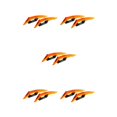 thumbnail image 3 of Wweixi Aerodynamic Spoiler Wing Motorcycle Motorcycle Accessories Durable Aerodynamic orange 5Set, 3 of 6