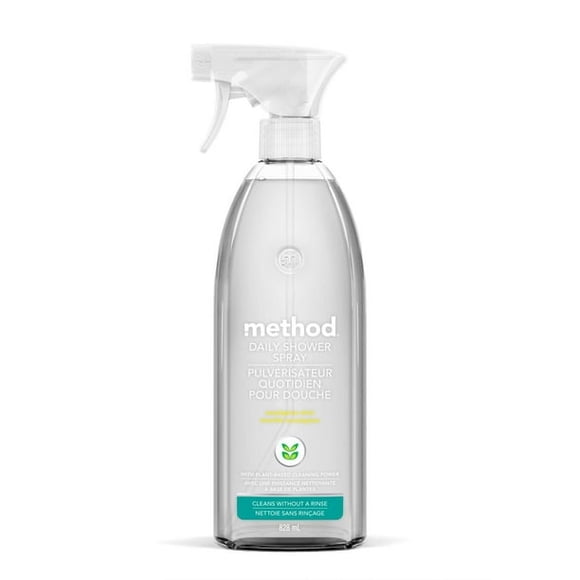 Method Vaporisateur Nettoyant Quotidien pour Douche, Eucalyptus Menthe, 828 ml