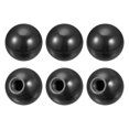 thumbnail image 1 of Unique Bargains Threaded Ball Knobs, 1.97Inch Dia M16 Female Thread Thermoset Round Ball Handles, Black 6 Pack, 1 of 5