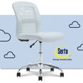 thumbnail image 1 of Serta at Home Essentials Faux Leather Office Chair in Blue Sky, 1 of 1