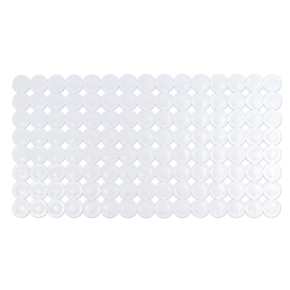 Puck White PVC  Bath Mat Recycled size 27x14
