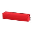 thumbnail image 2 of Red Students Simple Oxford Cloth Pencil Bag Large Capacity Stationery Organizer Compact Opening Design Red School Supply, 2 of 6
