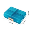 thumbnail image 3 of Vitamin Organizer 8 Compartments Pill Box | Portable Travel Medicine Case | Small Unique Shape Storage Container for Vitamins, Supplements, Pills | Waterproof Daily Organizer for Home,, 3 of 7