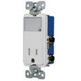 thumbnail image 1 of Cooper Wiring TR7735W-K-L Nightlight & Receptacle, White, 1 of 1