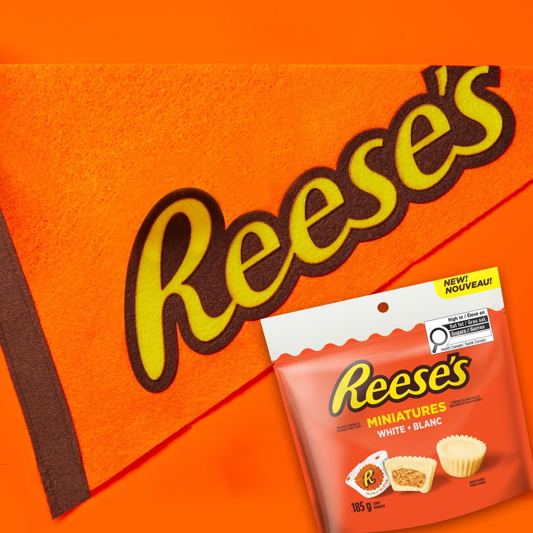 REESE'S Peanut Butter Cup White Creme Miniatures, 185g
