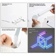 thumbnail image 4 of Mistaha 2024 New Model DIY RGB Splicing Wall Light Lines with Music Sync and Dynamic Light Effects - Modern Atmosphere LED Decor Light Bars for Home Theater, Bedroom, Living Room - Black, 4 of 6