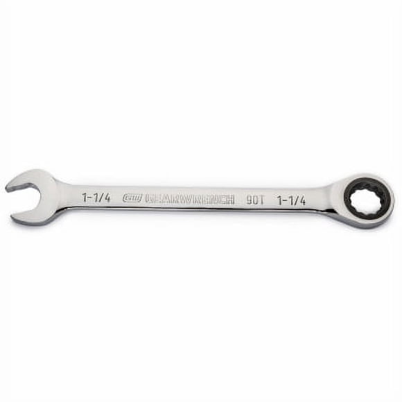 Combination Ratcheting Wrench, 90-Tooth, 12-Point, 1-1/4 In. - 86956