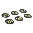 thumbnail image 2 of Aspire Acrylic Locker Number Signs 1-30, Door Sign with Self-adhesive Tape Black, 2 of 5