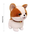 thumbnail image 3 of Brown 9 Inch Standing Brown Puppy Plush Toy Cute Stuffed Animal, 3 of 6