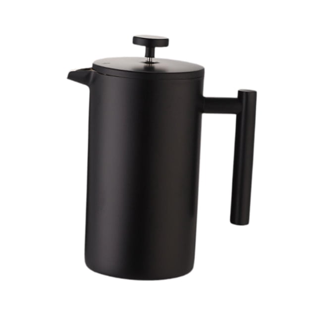 veasfak French Press Coffee Maker Heat Resistant Coffee Pot for Home Kitchen Camping 1000ml