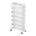 thumbnail image 2 of Removable Book Rack,Movable Bookshelf Large Capacity Movable Bookcase Mobile Bookshelf Next-Gen Design, 2 of 8