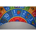 thumbnail image 4 of KC Cubs Playtime Collection ABC Alphabet, Numbers and Shapes Educational Learning & Game Round Circle Area Rug Carpet for Kids and Children Bedrooms and Playroom, 4 of 5