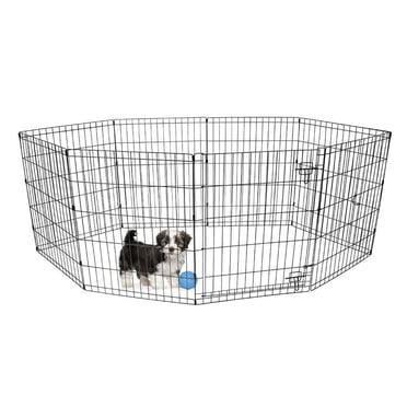 Vibrant Life Clôture d'exercice pliable en métal pour chien avec portail,24in