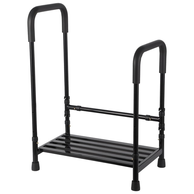 Yiwa Heavy Duty Dual Step Stool, 200kg Capacity Foot Ladder for Kitchen, Bedside, Car, RV, and Bathtub Use