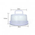 thumbnail image 4 of Wzzjkit Cake Carrier Portable Transparent Cover with Handle Two Sided Cake Holder Taste Fresh Storage Round Cake Container, Container Holds Pies, 4 of 4
