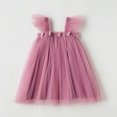 thumbnail image 2 of MHFRRA Robe de Printemps pour Filles Robe de Fête à Manches Volantes pour Tout-Petits Robe de Fête Dansante Vêtements 4-5 Ans, 2 of 4