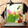thumbnail image 4 of Coofit Photographie Fond Mignon Oeuf Coloré Photo Toile De Fond Studio Prop pour Pâques, 4 of 7