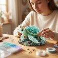 thumbnail image 2 of DIY Marine Animal Bead Craft Kit – Turtle Octopus Dragon Phoenix Angelfish 3D Model, No Glue Family Activity, Compact Desk Decor, 2 of 8
