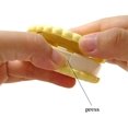 thumbnail image 3 of Cookie Shaped Contact Lens Case Travel Contact Lens Box with Mirror (Yellow), 3 of 5