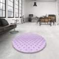 thumbnail image 4 of Ahgly Company Machine Washable Indoor Rectangle Transitional Orchid Purple Area Rugs, 4' x 6', 4 of 7