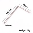 thumbnail image 1 of Luckyn 4mm Ball End Guitar Truss Rod Tool Allen Wrench for Martin Acoustic Guitar Silver, 1 of 7