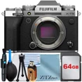 thumbnail image 1 of FUJIFILM X-T5 Mirrorless Camera-Silver (Body Only) with 64GB Memory Card + ZeeTech Accessory Bundle, 1 of 5
