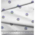 thumbnail image 3 of Soimoi Feuilles de Tissu de Crêpe de Polyester & Tissu Imprimé Floral 1 Yard 42 Inch Wide, 3 of 3