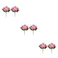 thumbnail image 2 of Youkk 2pcs Easy To Clean – Realistic Appearance – Artificial Flowers For Wedding rose red+ pink 3Set, 2 of 6