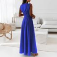 thumbnail image 4 of Ketyyh-chn99 Robe à Paillettes pour Femmes Robe de Mariée Robe de Fête pour Femme Robe de Bal Décontractée Robe de Soirée Unie Élégante Robe Maxi Bleu,TG, 4 of 5