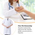 thumbnail image 4 of EIGTHTAIL Laboratory Coat Buttons Multi Short Sleeve Pet Shop Factory Work Clothes Internship Section Beautician Use Long Sleeve 3XL, 4 of 7