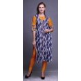 thumbnail image 2 of Bimba Kurti Droite Décontractée Imprimée Haut à Manches 3/4 Longue Kurta Robe pour Femmes, 2 of 6