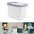 thumbnail image 3 of Dalazy Contenant de Rangement pour Riz 10 kg Céréales Aliments Secs Contenant de Rangement pour Riz Blanc, 3 of 9