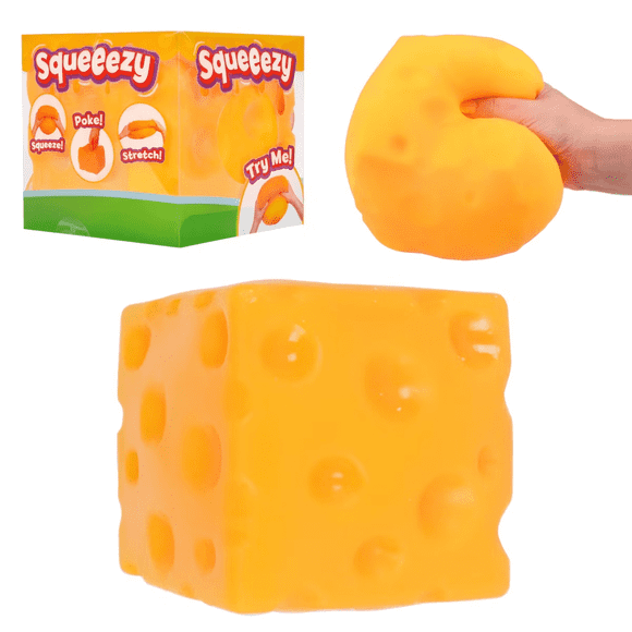 2026 Fromage Squishy, Squishies au Fromage Anti-Stress, Bâton de Beurre à Écraser à Remontée Lente, Balle Anti-Stress à Presser en Fromage Jouets Sensoriels Fidget, 3,9 Po