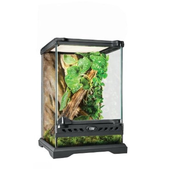 Exo Terra Glass Natural Terrarium Kit, for Reptiles and Amphibians, Nano Tall, 8 x 8 x 12 inches, PT2601A1