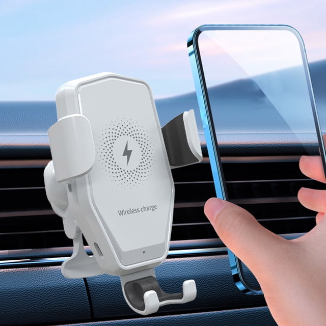 LSLJS Smart Mobile Phone Vehicle Wireless Charger 15W Car Fast Charging Type-C Interface 360 Degrees Rotatable Phone Car Navigation IOS and Android Universal, Home Accessories