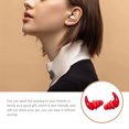 thumbnail image 2 of Sleeping Earplugs Silicone Earbuds Noise Reduction Reusable Reduction Earplug Silicone Earplugs for Office Home, Red, 3 Layers, 2 of 9