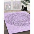 thumbnail image 3 of Ahgly Company Tapis Rectangulaire Lavable en Machine Intérieur Transitionnel Lilas Violet Riche, 8 Pieds x 12 Pieds, 3 of 7