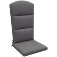 thumbnail image 1 of Outsunny Outdoor Adirondack Chair Cushion with Back Ties, Grey, 1 of 10