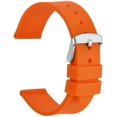 thumbnail image 1 of Silicone Rubber Watch Strap, 24mm, Orange, 1 of 7