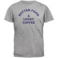 thumbnail image 1 of Rotten Food Lousy Coffee Inspired By Joe Cocker Heather Grey Adult T-Shirt, 1 of 1