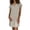 Grey, variant on Meichang Womens Dresses Plus Size Casual Cotton Linen Dresses Notch V Neck Short Sleeve Mini Dresses Solid Flowy Dresses Loose Fit Beach Dresses Pink XXL