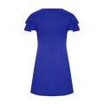 thumbnail image 4 of Birdeem Robes Mini pour Femmes Été Décontractées à Volants Manches Courtes Mignonnes Col Rond Robe Fluide avec Poches, 4 of 6
