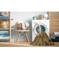 thumbnail image 2 of Ahgly Tapis Rectangulaire Lavable en Machine Intérieur Transitionnel Brun Selle, 5 Pieds x 8 Pieds, 2 of 7