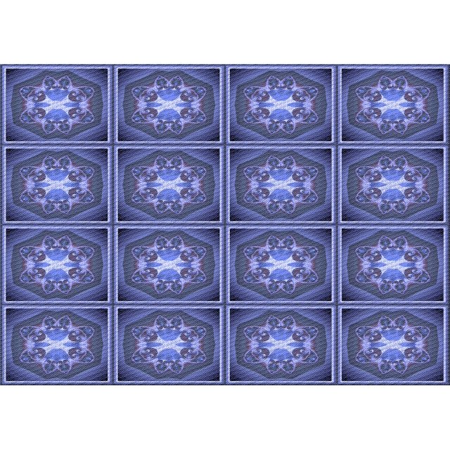 Ahgly Tapis Rectangulaire Lavable en Machine Intérieur Transitionnel Bleu, 8 Pieds x 12 Pieds
