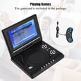 thumbnail image 2 of Lecteur DVD de Voiture Portable, Lecteur DVD Portable de 7 Pouces Lecteur DVD de Voiture Lecteur DVD Portable Installation Sans Effort, 2 of 9