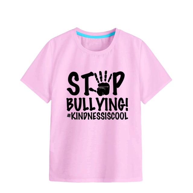 WEAIXIMIUNG T-Shirts pour Adolescentes 16-18 Filles Manches Courtes Col Rond T-Shirts Imprimés 6 Couleurs