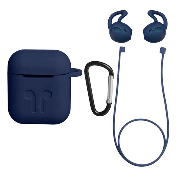 thinsony pour Airpods Boîtier d'Écouteurs Sans Fil Casque Étui Portable en Silicone Housse Anti-Poussière Antichoc