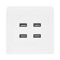 thumbnail image 4 of USB Outlet, 4 USB Wall Mounted Socket,  Electric Wall Mounted Power Socket, 110~250V Input Voltage, DC 5V USB Output,, Standard Outlets, 4 of 8