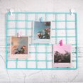 thumbnail image 5 of Unique Bargains 14x14" Wire Grid Panel, 1 Pack Metal Mesh Wall Decor Decorative Panels Board Photo Display Hanging, Blue, 5 of 5